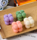 😍 Mini Bubble Candle - 6 Colors Cute Cube Soy😍 2 Thumbnail