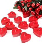 Heart Shaped Fragrance Tea Light Candles (Pack of 12 3 Thumbnail