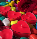 Heart Shaped Fragrance Tea Light Candles (Pack of 12 4 Thumbnail