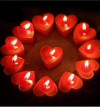 Heart Shaped Fragrance Tea Light Candles (Pack of 12 1 Thumbnail